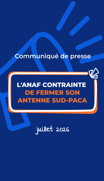 Image article L'ANAF contrainte de fermer son antenne Sud-PACA